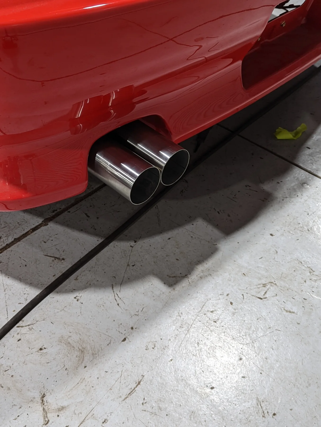Custom twin exhaust outlets