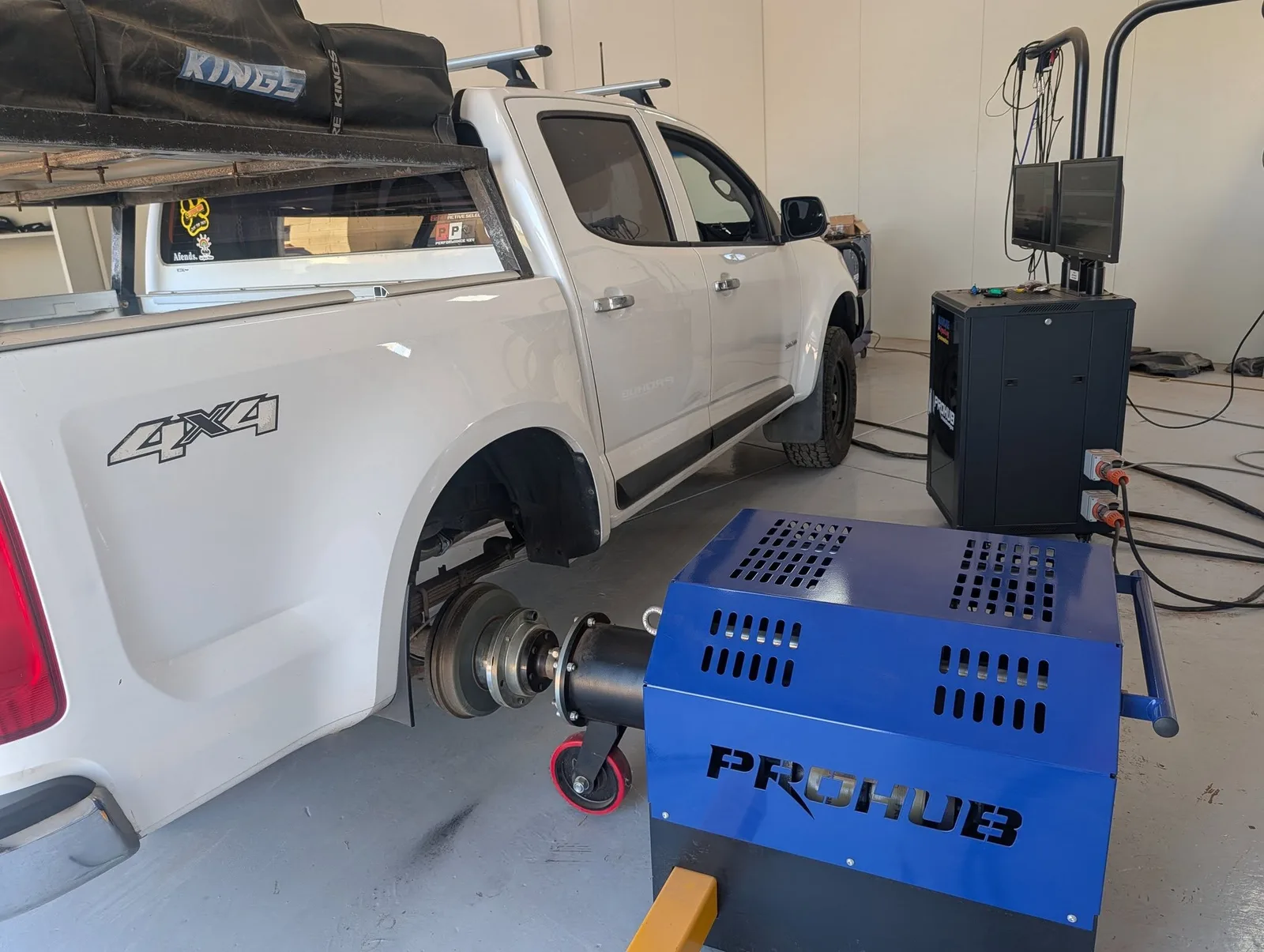4WD on hub dyno at Revs Mechanical
